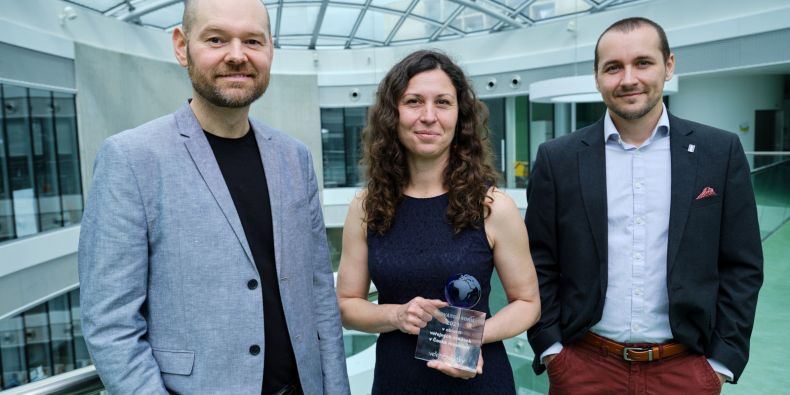 Ocenění převzali Martin Hadaš, Jana Soukopová a Michal Struk.
