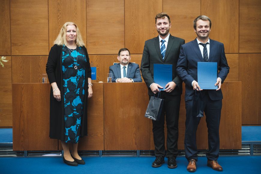 David Lacko a jeho školitel Jiří Čeňka.