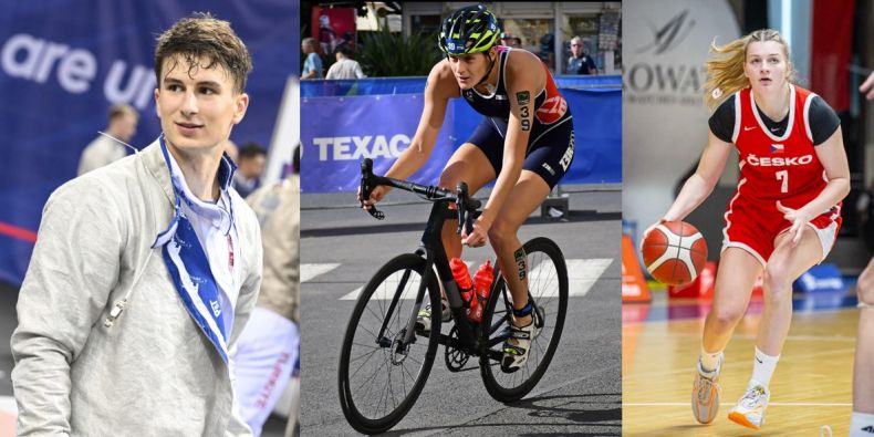 Kryštof Cacek, Alžběta Hrušková a Petra Malíková patří mezi studenty UNIS v roce 2024. 