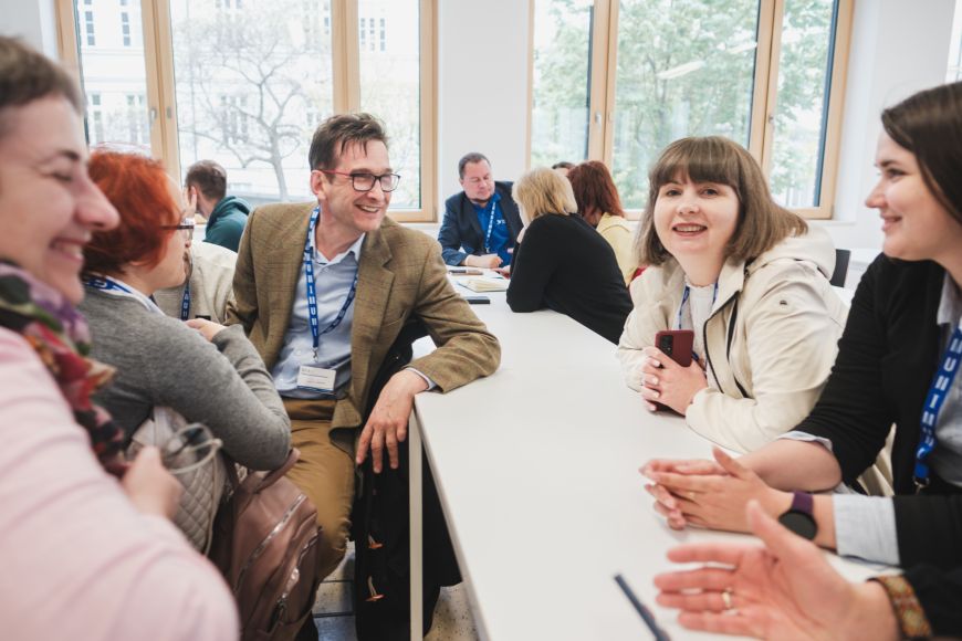 During the visit, staff from ten Ukrainian universities discussed various topics related to education.