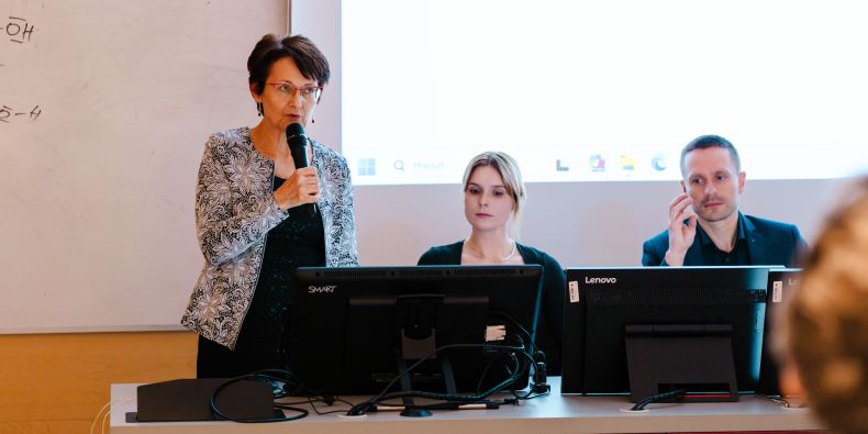 Projekt Fonafix představili v rámci Týdne mozku (zleva) Milena Košťálová, Lada Malechová a Zoltán Galáž.