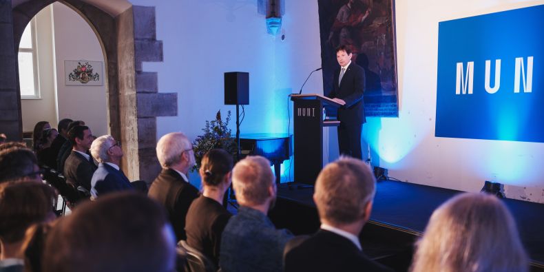 Rektor MU Martin Bareš zahajuje akademický rok 2022/2023. 