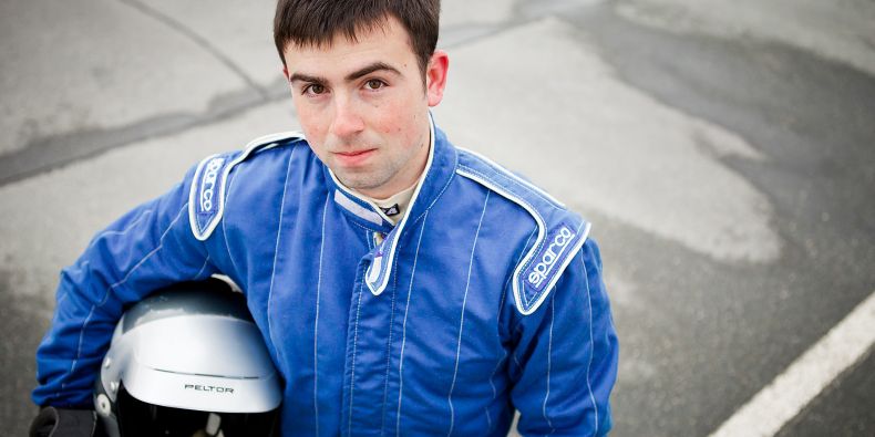 Student FSS a závodník rallye Ondřej Koubek.