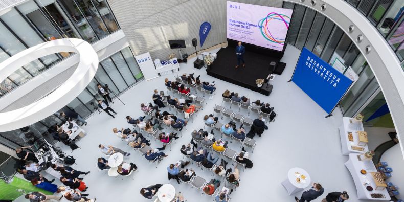Business Research Forum was held in the CEITEC courtyard in the Bohunice campus.