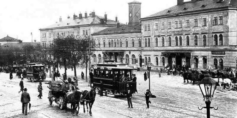 Brněnské hlavní nádraží na počátku 20. století.