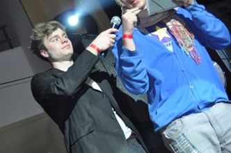  Volba kandidátů na krále Majálesu se tímto způsobem uskutečnila na Masarykově univerzitě vůbec poprvé. Foto: Tomáš Muška.