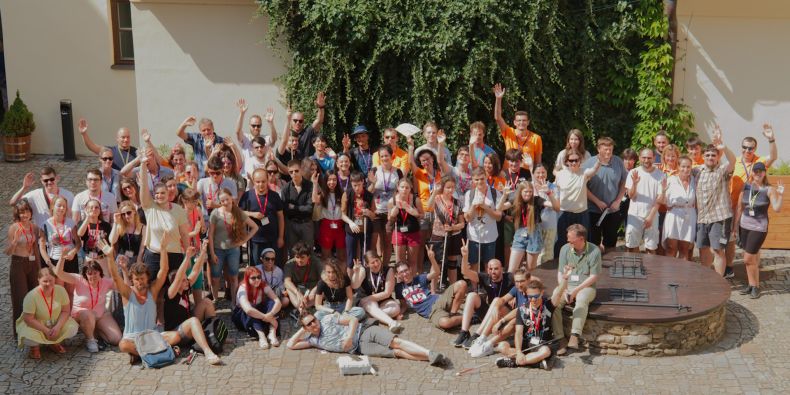 Mezinárodního tábora pro zrakově postižené v Telči se letos zúčastnilo 35 studentů ze 13 zemí. 