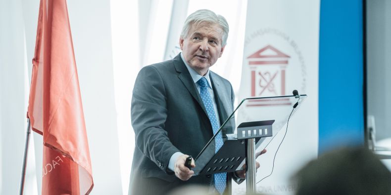 Jiří Rusnok na Ekonomicko-správní fakultě MU.