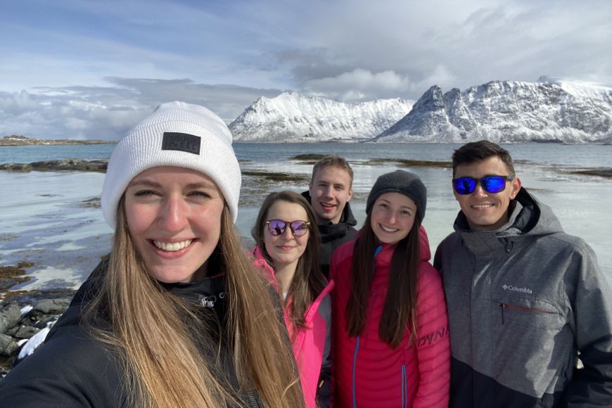 Student MU vyrazil s ostatními zahraničními spolužáky na výlet na norské Lofoty.