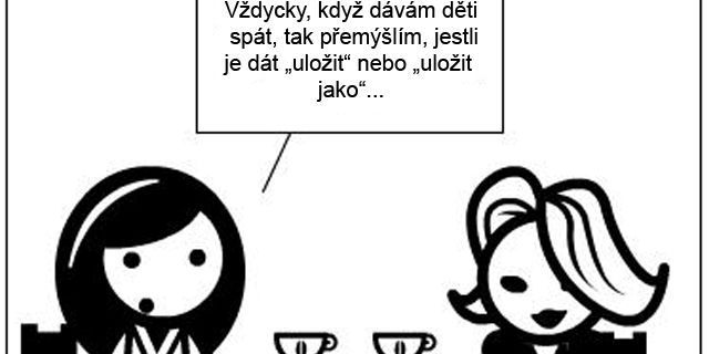 Jedním z dílčích témat festivalu budou i nové závislosti, třeba na internetu nebo sociálních sítích. Komiks: Alena Macková.