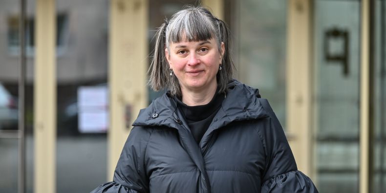  Sochařka Helena Lukášová. 