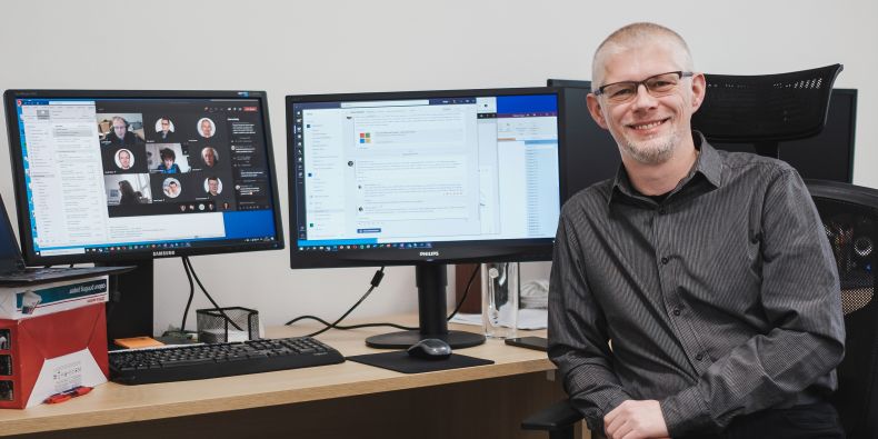 Břetislav Regner z Ústavu výpočetní techniky. 