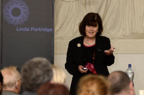More than hundred of students and scientists had the opportunity to meet Linda Partridge at Masaryk University during the first spring Mendel Lecture in April. Photograph: David Povolny.