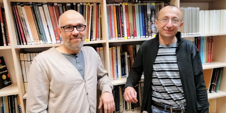 Archeologové Marek Peška (vlevo) a Antonín Zůbek.