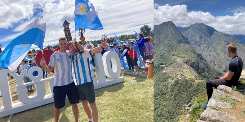Student fakulty sportovních studií a pedagogické fakulty navštívil bájné Machu Picchu a zažil fotbalové mistrovství světa a argentinské oslavy.