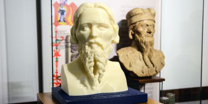 Hlavní model Jošta, sestavený za pomoci vrstvení plastů ve 3D tiskárně, bude vystaven v Muzeu města Brna.