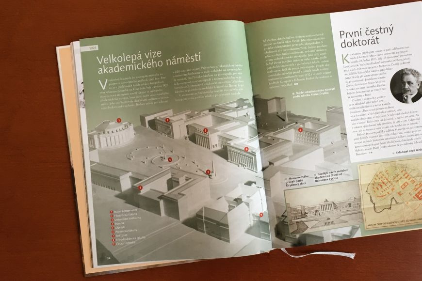 Ukázka z knihy Kalendárium Masarykovy univerzity 1919–2019.