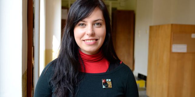 Autorka textu, Zuzana Děngeová, je doktorandkou v Ústavu českého jazyka Filozofické fakulty Masarykovy univerzity. Foto: David Povolný.