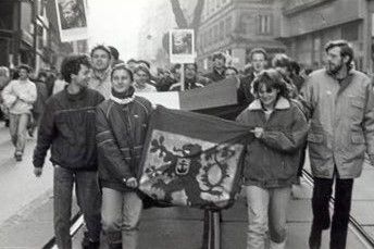 Listopad 1989 v Brně a studenti Právnické fakulty.