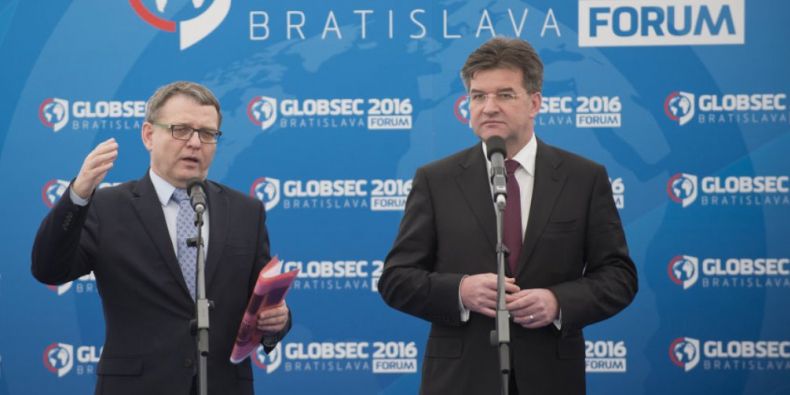 Lubomír Zaorálek a Miroslav Lajčák.