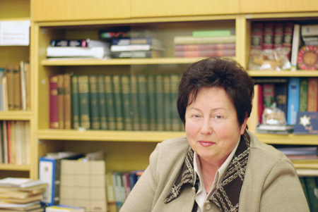 Docentka Halyna Myronová pochází z Ukrajiny, kde vystudovala Filologickou fakultu Kyjevské národní univerzity Tarase Ševčenka. Foto: Martin Kopáček. Docentka Halyna Myronová pochází z Ukrajiny, kde vystudovala Filologickou fakultu Kyjevské národní univerzity Tarase Ševčenka. Foto: Martin Kopáček.