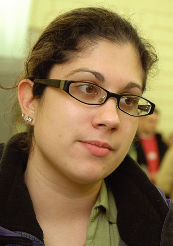 Erika Marie Szabo přijela do Brna studovat historii Evropy, zajímá se především o Maďarsko, odkud pochází její rodina. Foto: Ondřej Ženka. Erika Marie Szabo přijela do Brna studovat historii Evropy, zajímá se především o Maďarsko, odkud pochází její rodina. Foto: Ondřej Ženka.